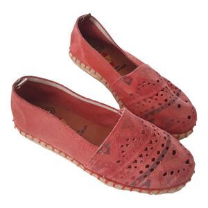 Vulcarini Espadrilles Flats Women Size EU 37 US 6.5 Orange